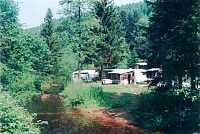 Vorschaubild: Camping Langenwald in Freudenstadt Der untere romantische Platzteil wird von Dauercampern geprägt