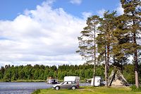 Vorschaubild: Kolgårdens Stugby & Camping in Lövliden bei Vilhelmina Stellplätze am Wasser