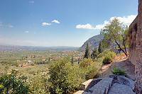 Vorschaubild: Mystras Burg Blick auf Sparta