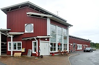 Vorschaubild: Kraja Camping in Arjeplog Hauptgebäude mit Rezeption